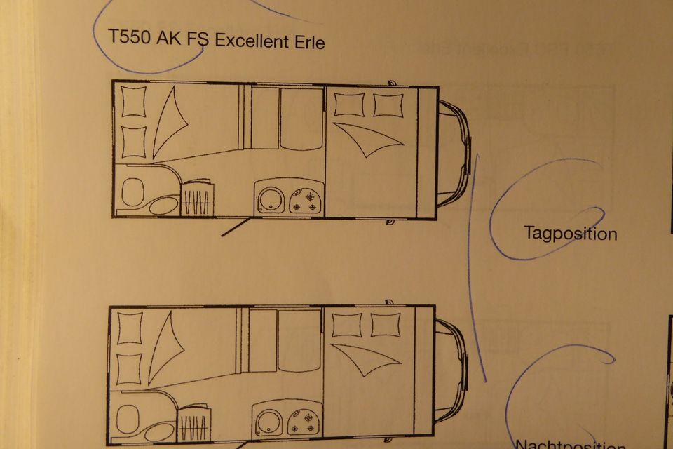 WOHNMOBIL ALKHOVEN HOBBY AK 555 KOMPAKT WENIG KM/ 5.84 M LÄNGE- Photo 3